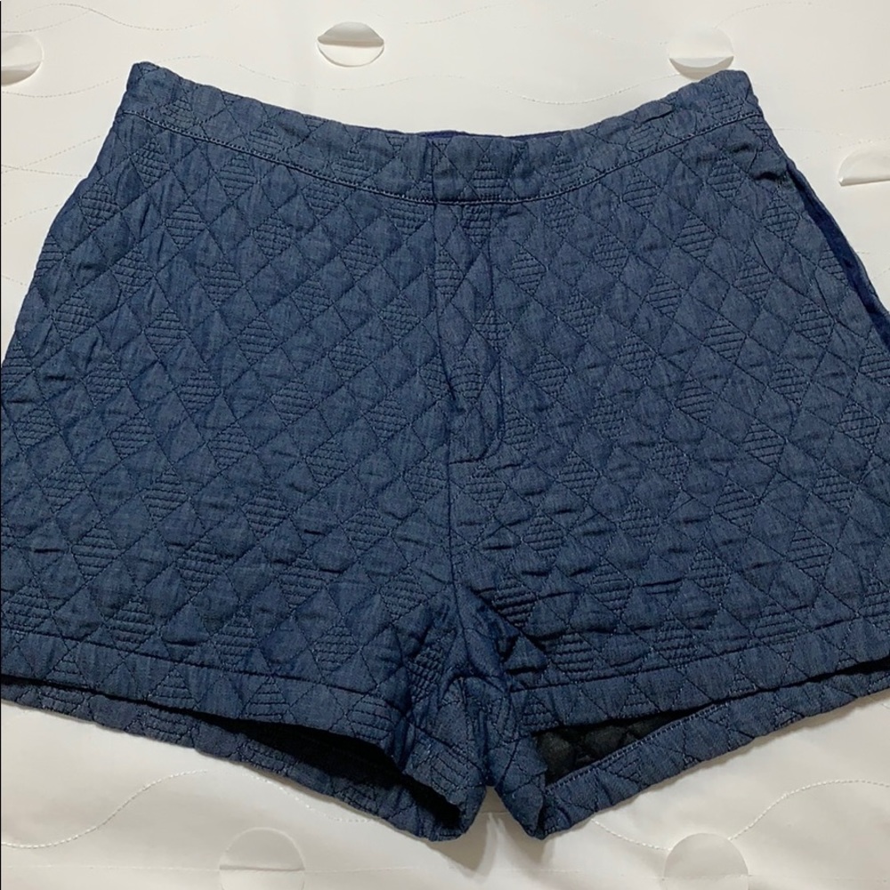 Jean Quilt High waisted shorts